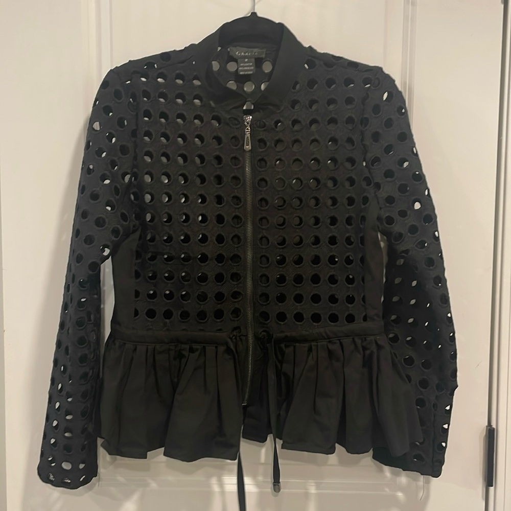 Gracia, black summer jacket.